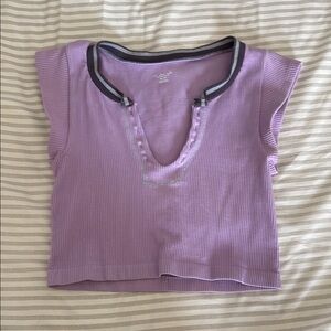 Urban Outfitters Lavender Ribbed Top